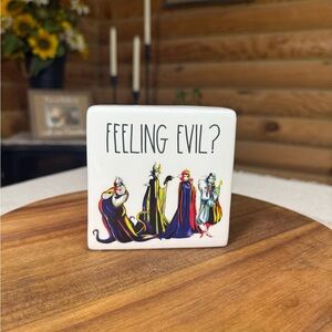 FEELING EVIL? Rae Dunn DISNEY VILLIANS Sign
